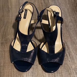 Alex Marie navy blue dressy heels/sandals
